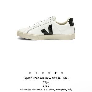 Veja Esplar Sneaker in White & Black